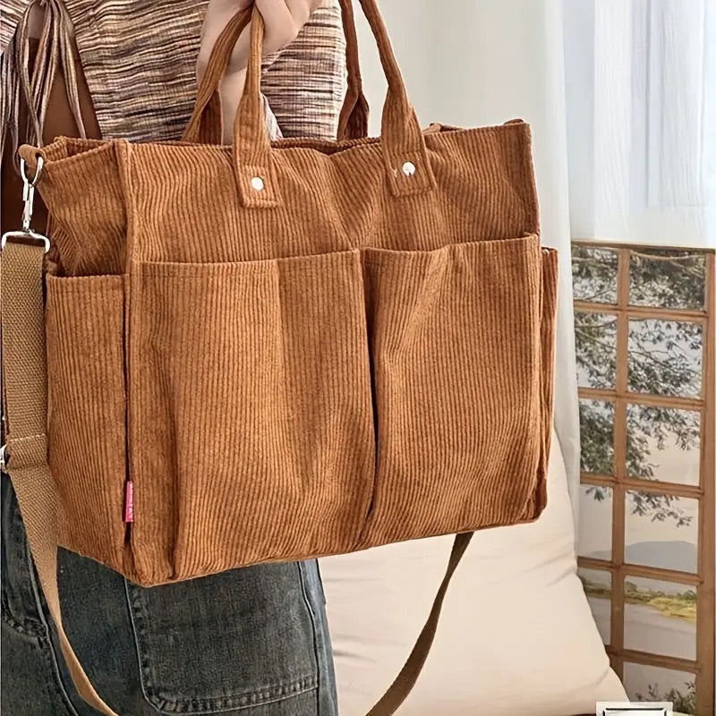 Fall Corduroy Tote Bags PRE ORDER 10 Days to Ship