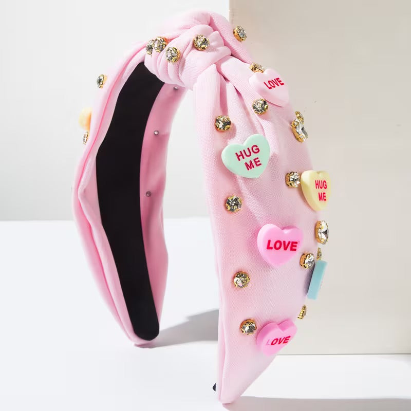 Cutesy Word Heart 3 Pack of Valentine's Day Headbands