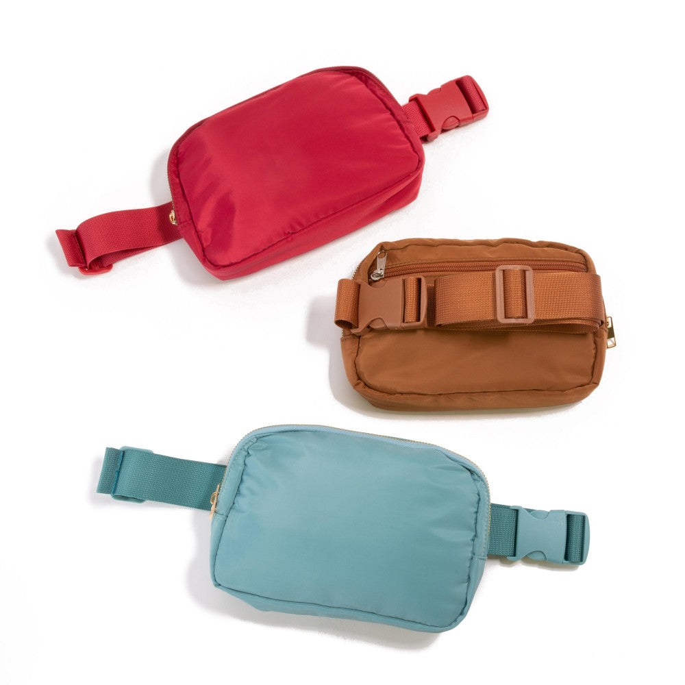 Got The Blues Basics Cross Body Nylon Belt Bag