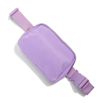Purple Crazy Neon Cross Body Nylon Belt Bag
