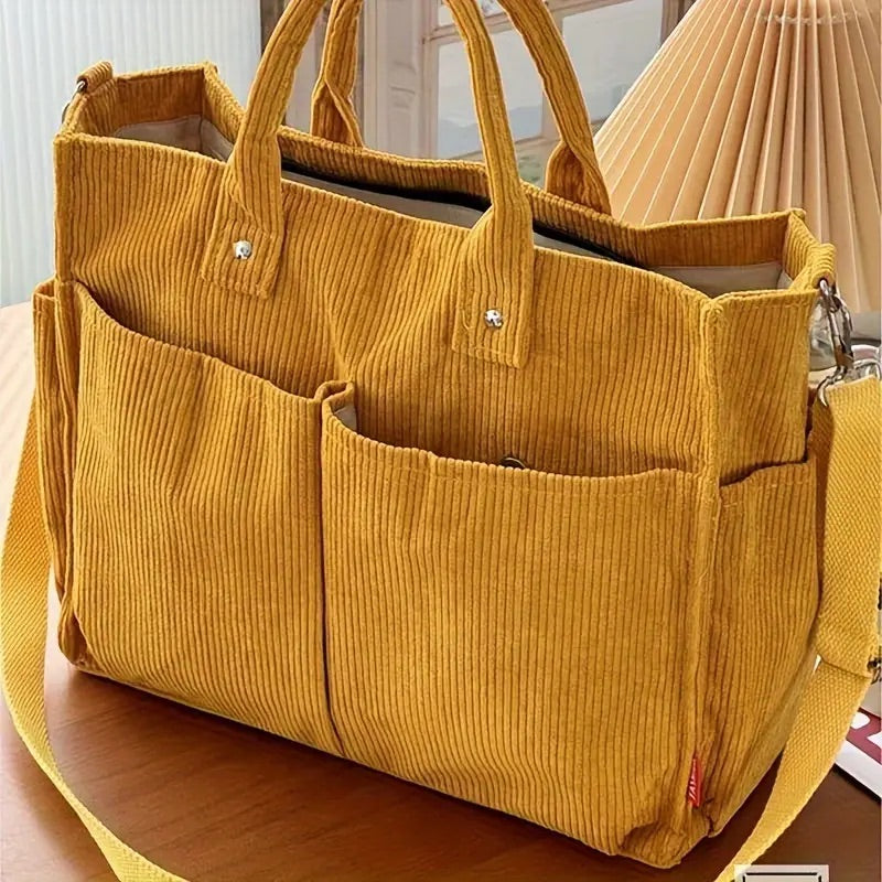 Fall Corduroy Tote Bags PRE ORDER 10 Days to Ship