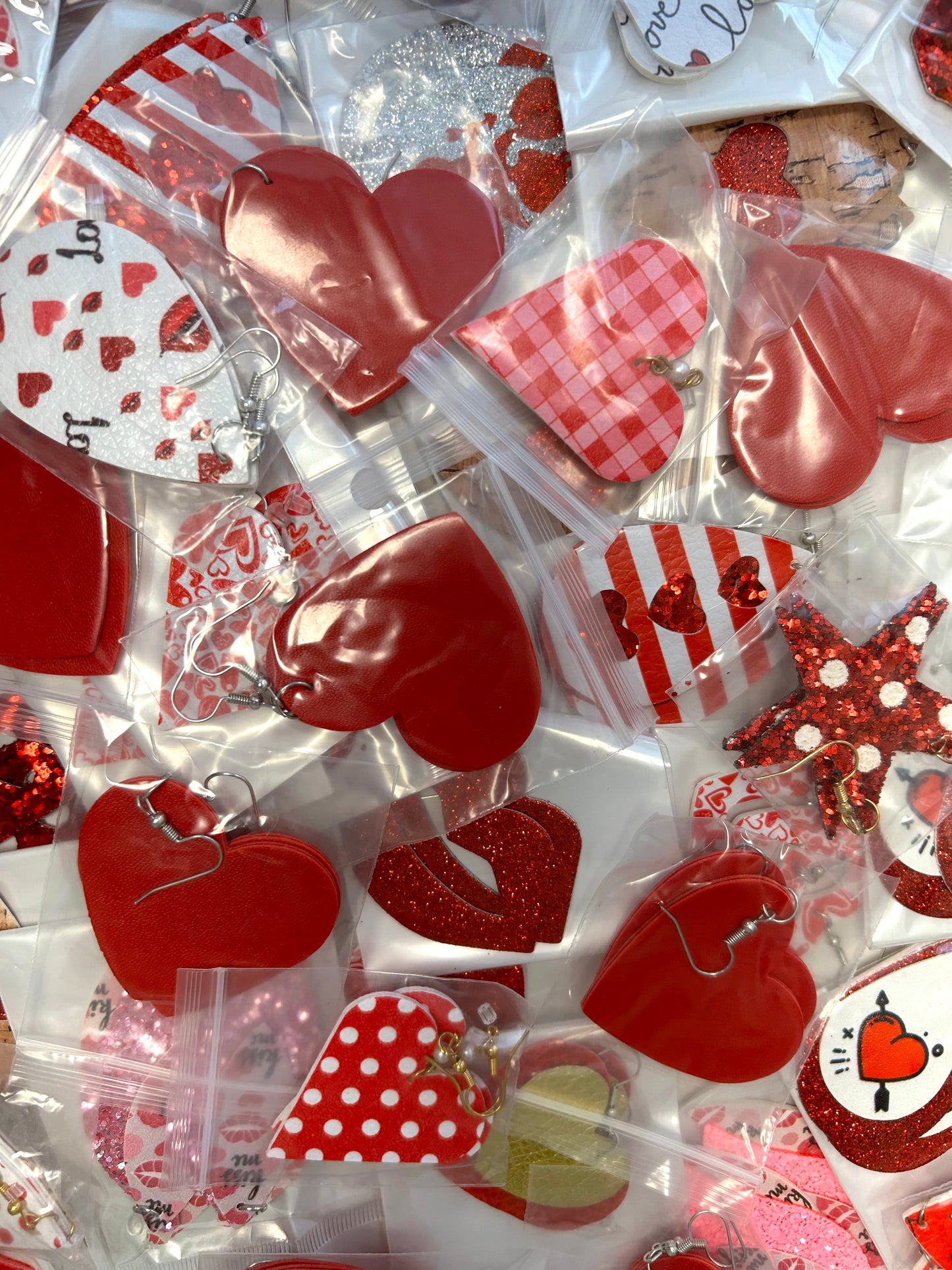 ❤️Grab Bag of Valentines Leather Earrings