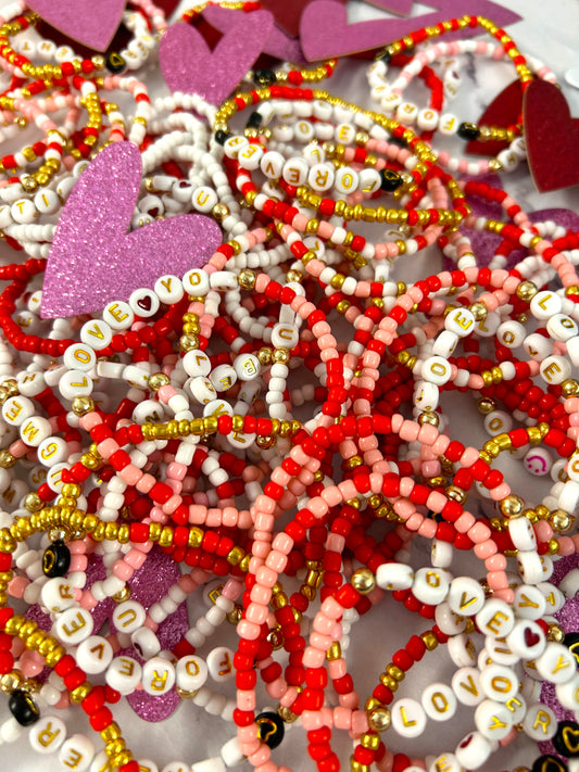 Valentine's Mix Stretchy Bracelets!