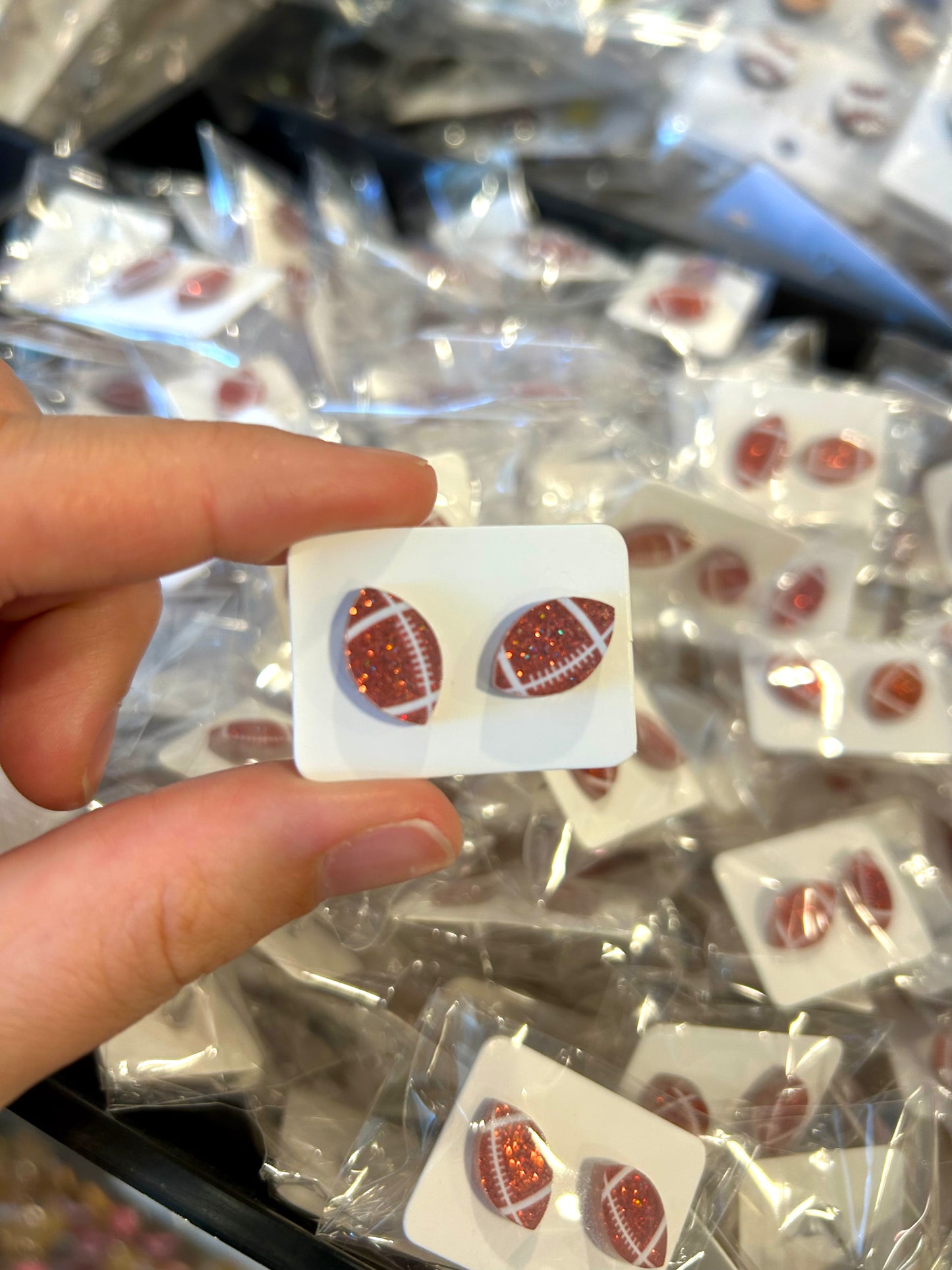 🏈99 Cent Football Stud Earrings