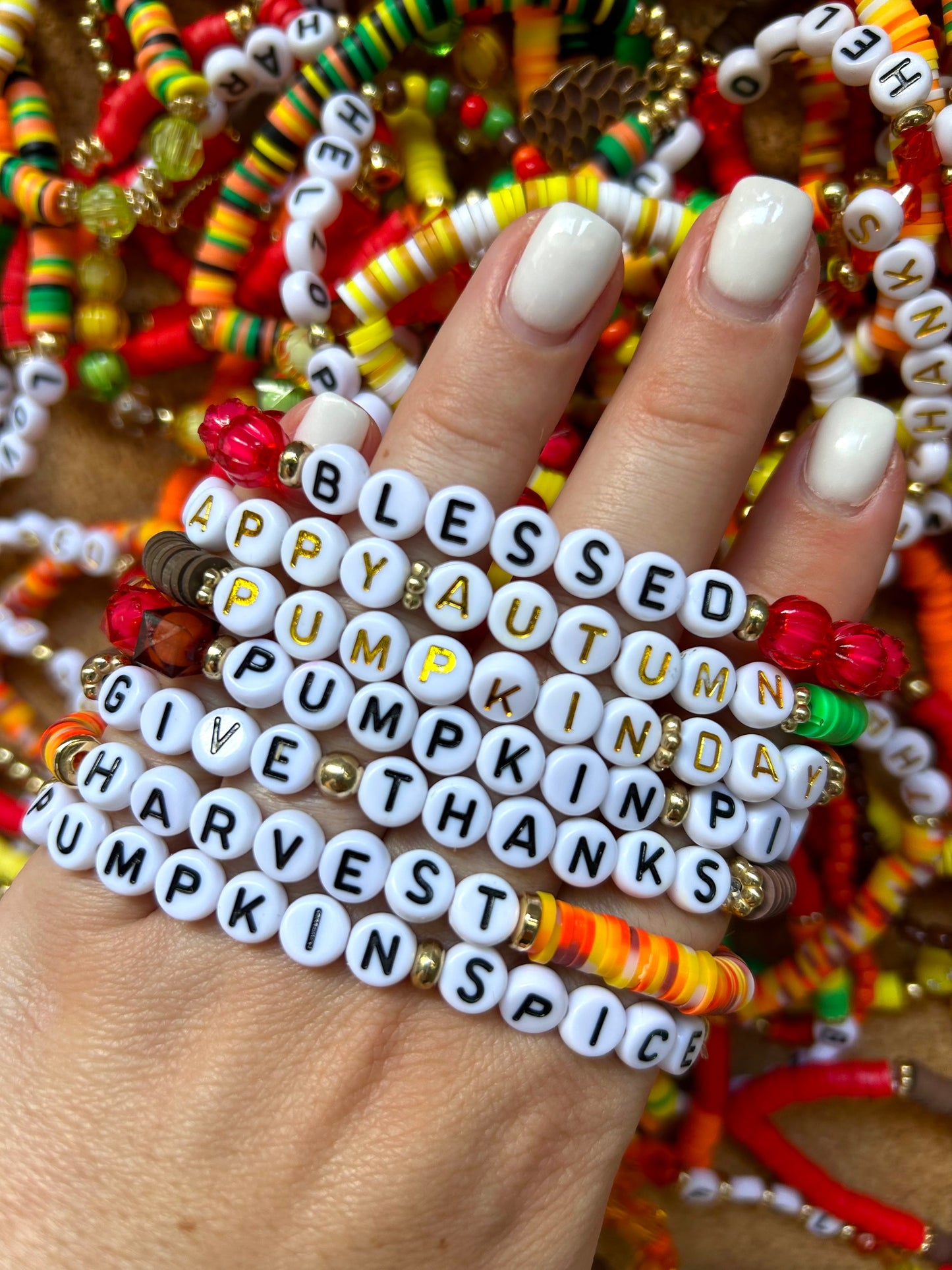 ๐๐Fall Themed Stretchy Bracelets