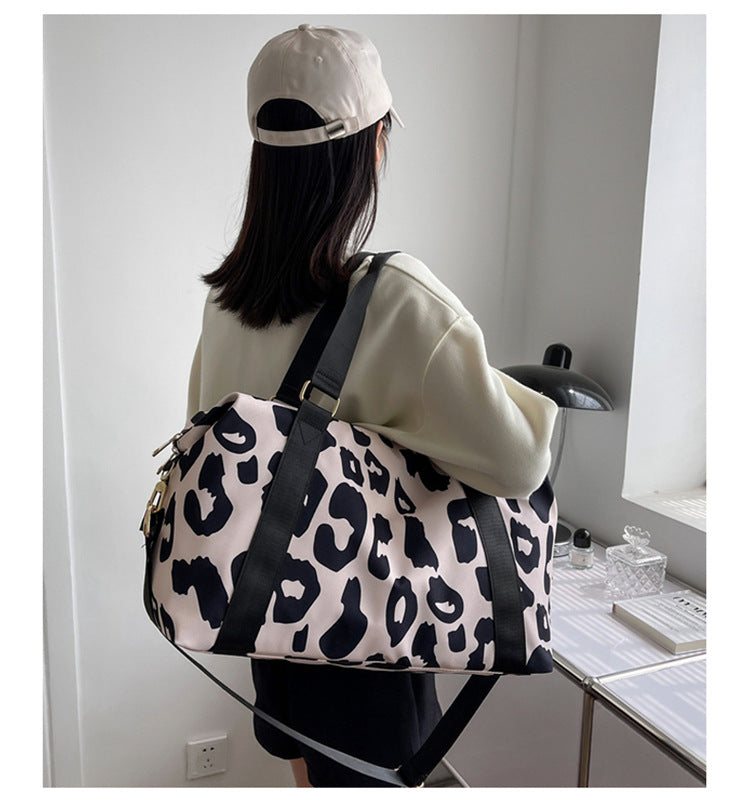 Black Animal Print Travel Bag PRE ORDER