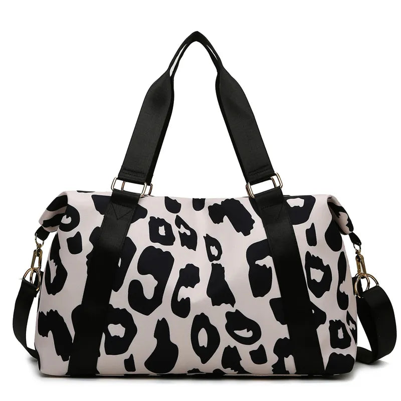 Black Animal Print Travel Bag PRE ORDER