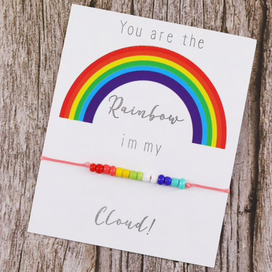 Rainbow in My Cloud Bracelets on Cards