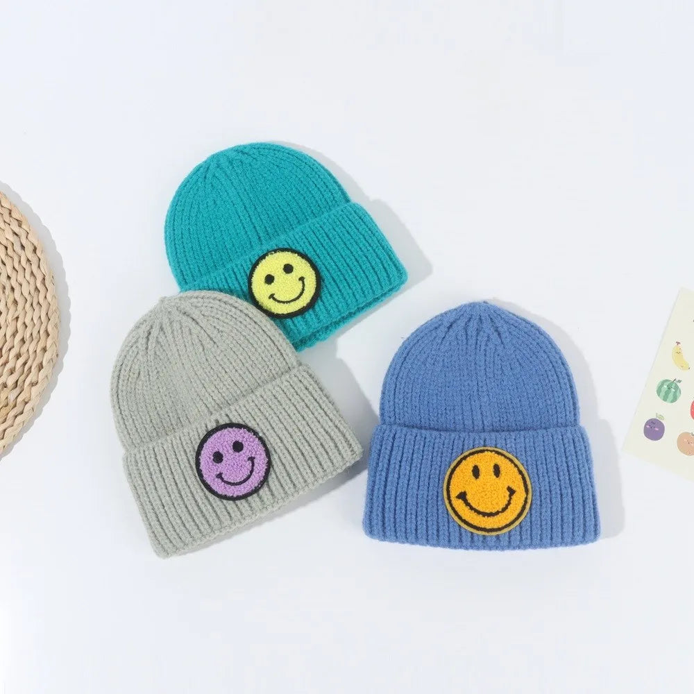 Fun Smiley Face Emblem Hats