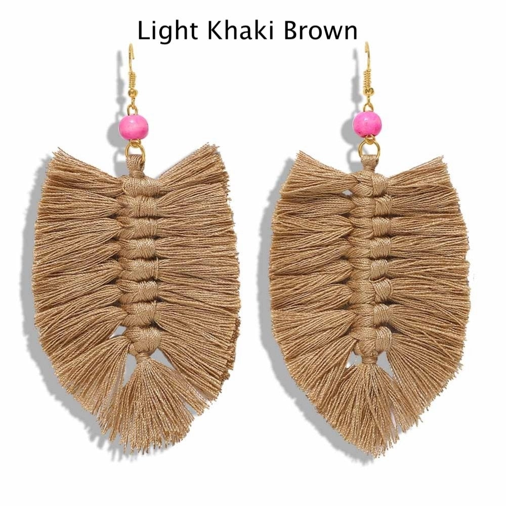 Fall Fringe Hang Earrings