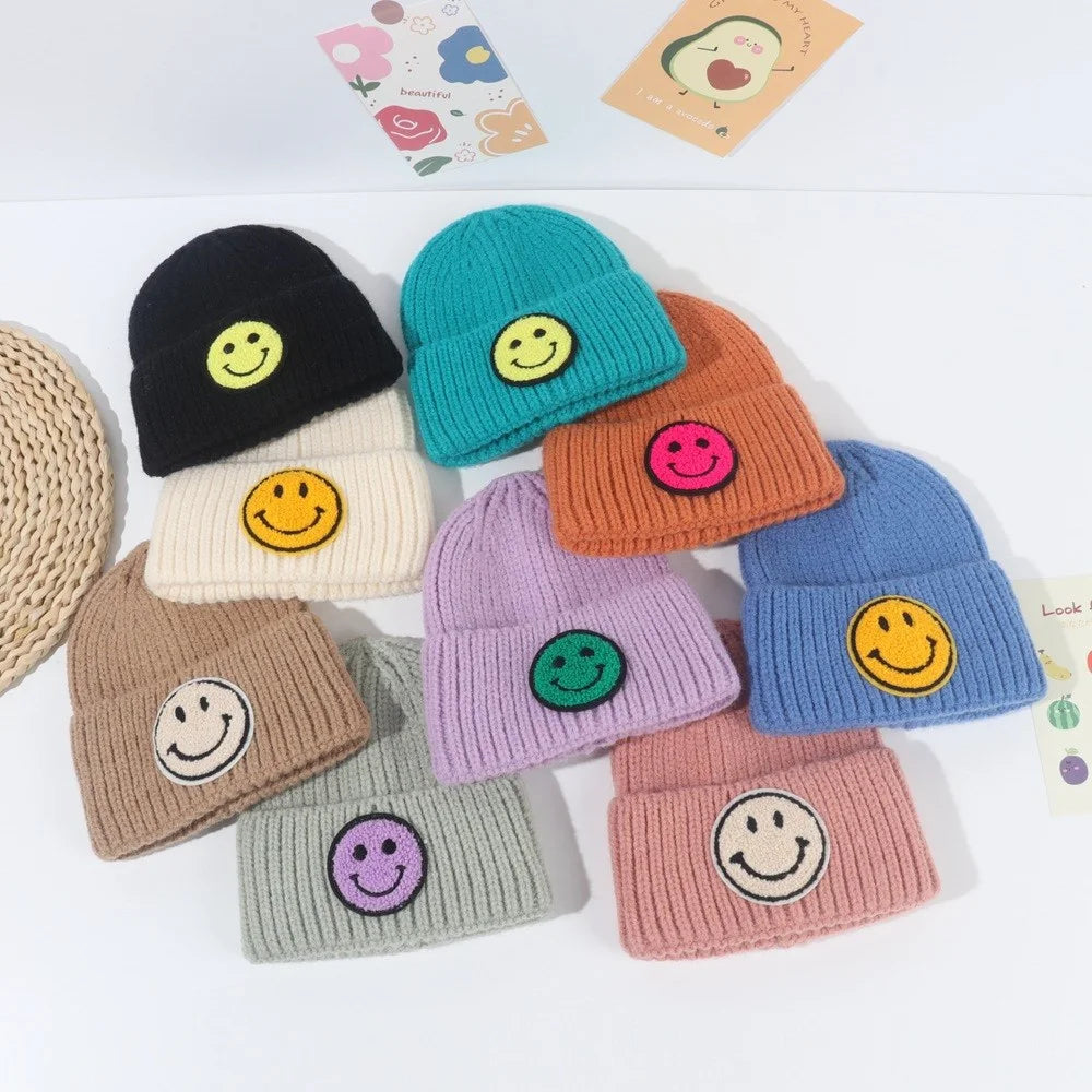 Fun Smiley Face Emblem Hats