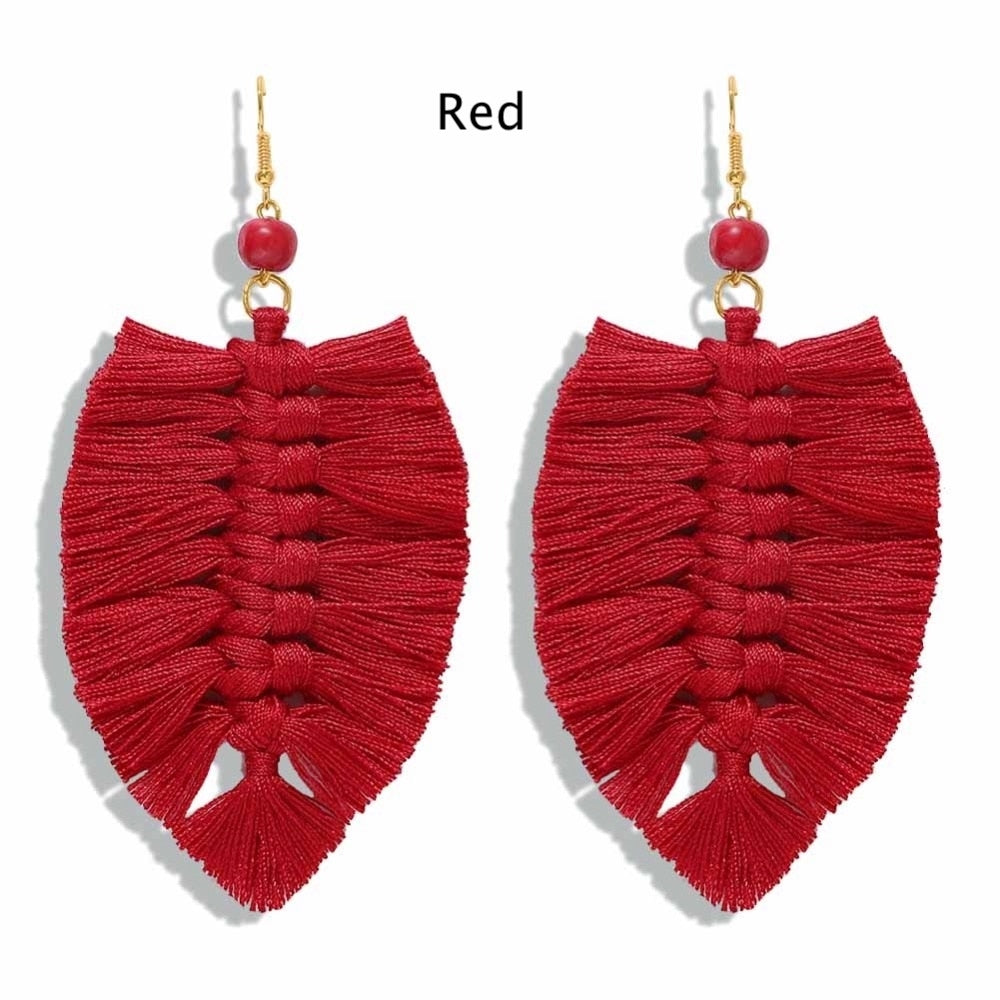Fall Fringe Hang Earrings