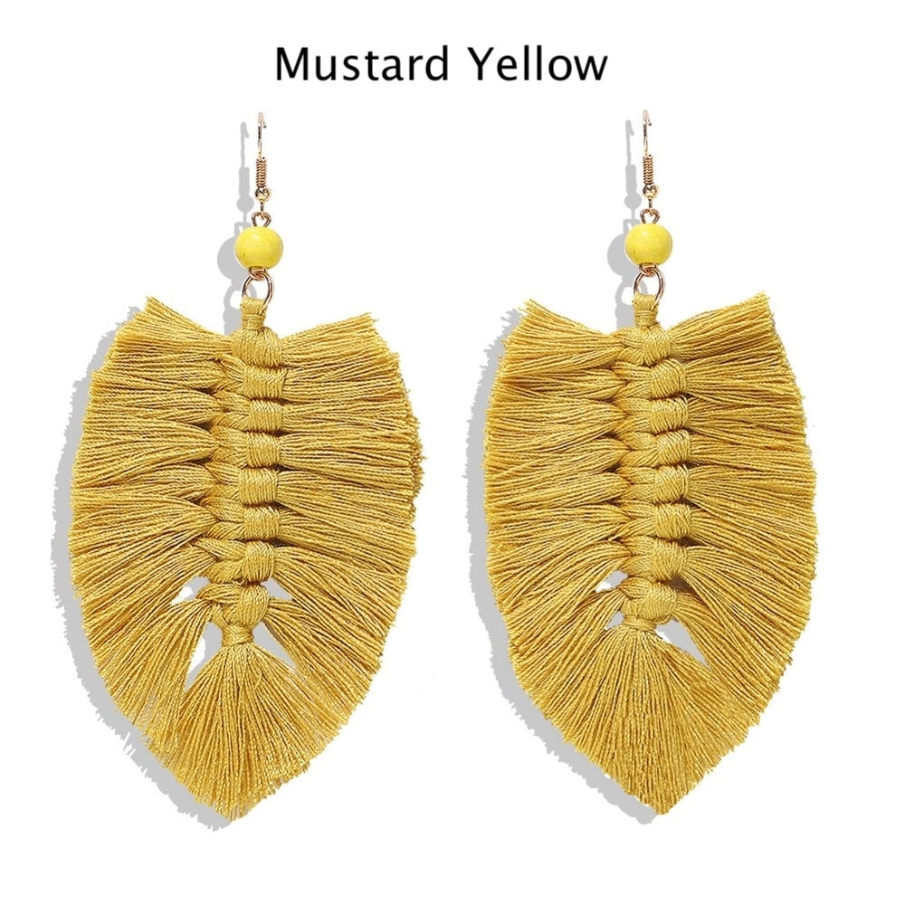 Fall Fringe Hang Earrings