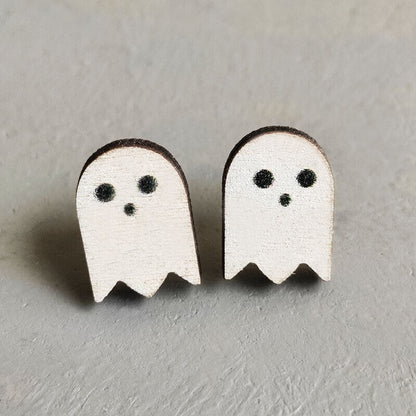 Halloween Wood Fall Stud Earrings