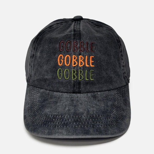 Black Gobble Gobble Baseball Hat