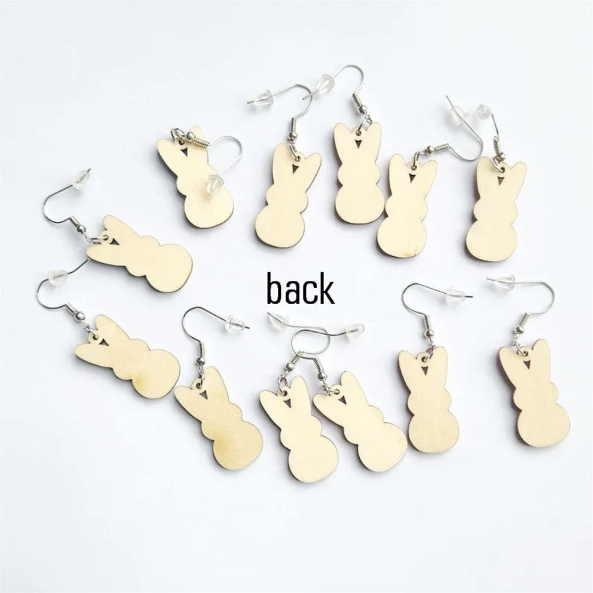 Hanging Fun Colored Bunny Earrings