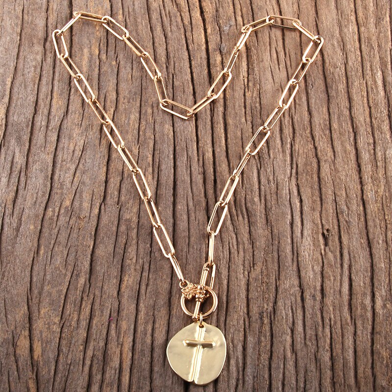 Gold Chain Bam Statement Necklace