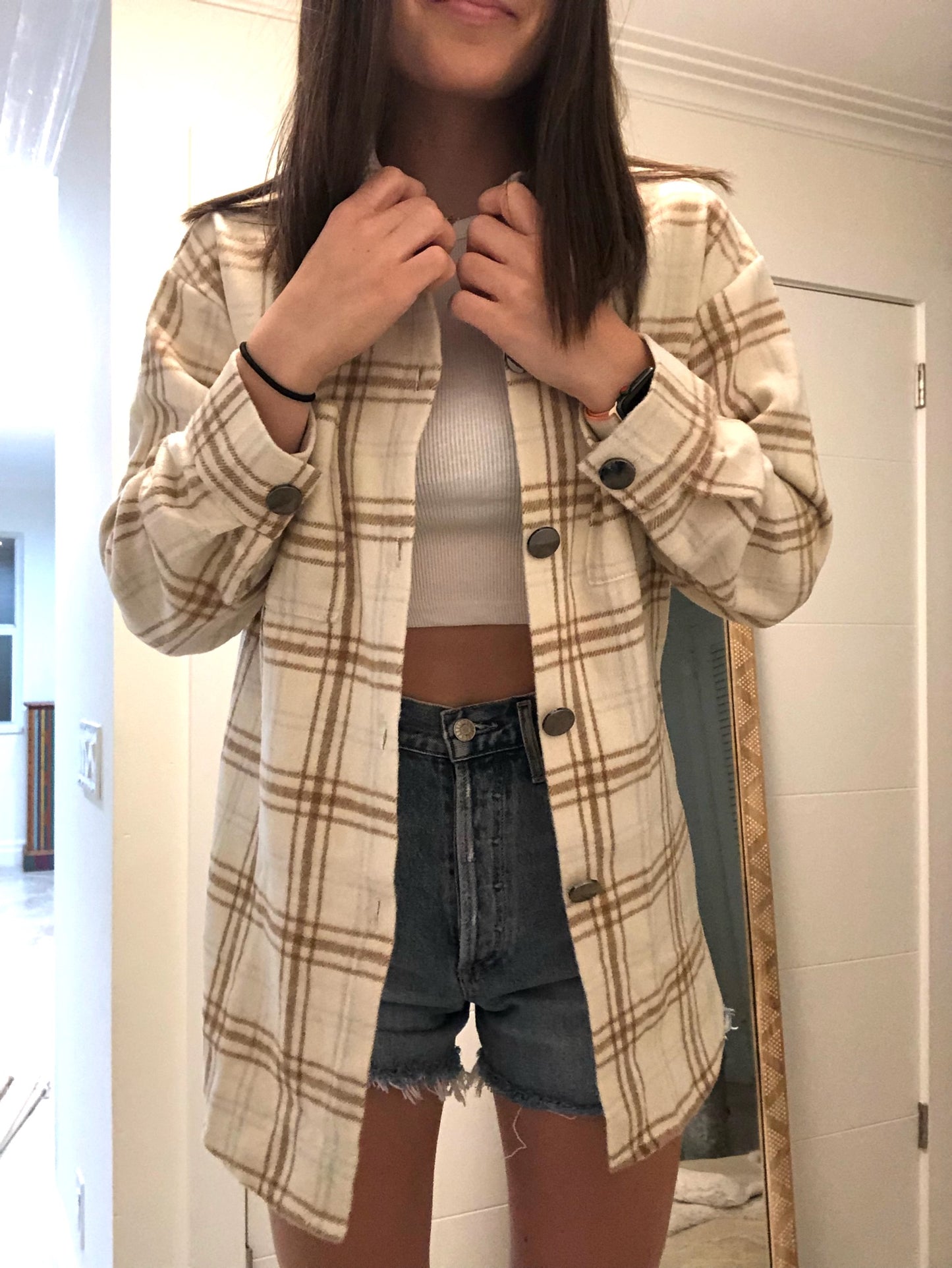 Soft Shacket Jacket Plaid