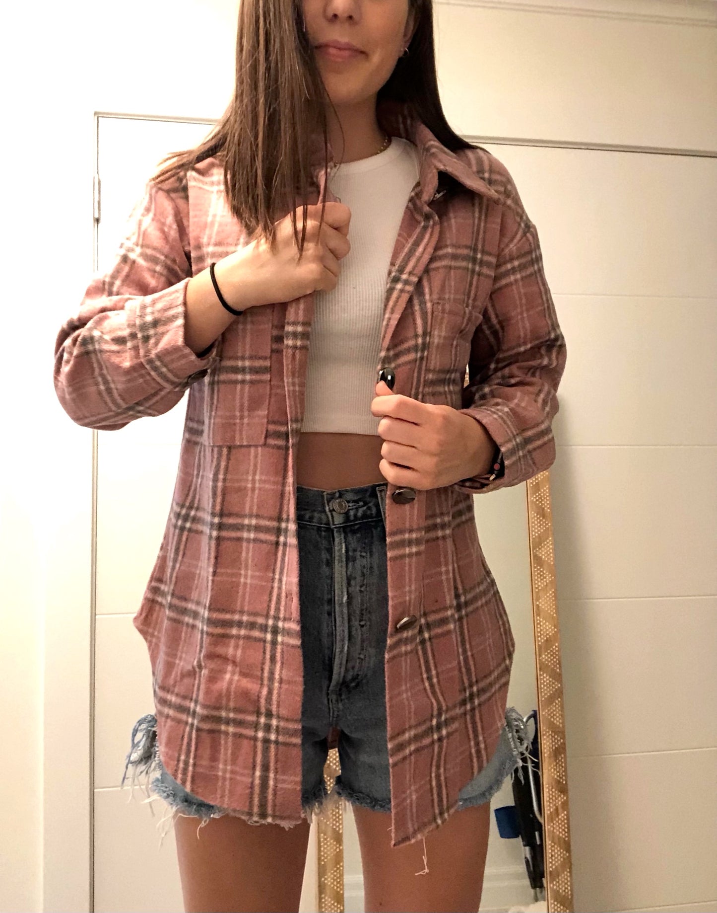 Soft Shacket Jacket Plaid