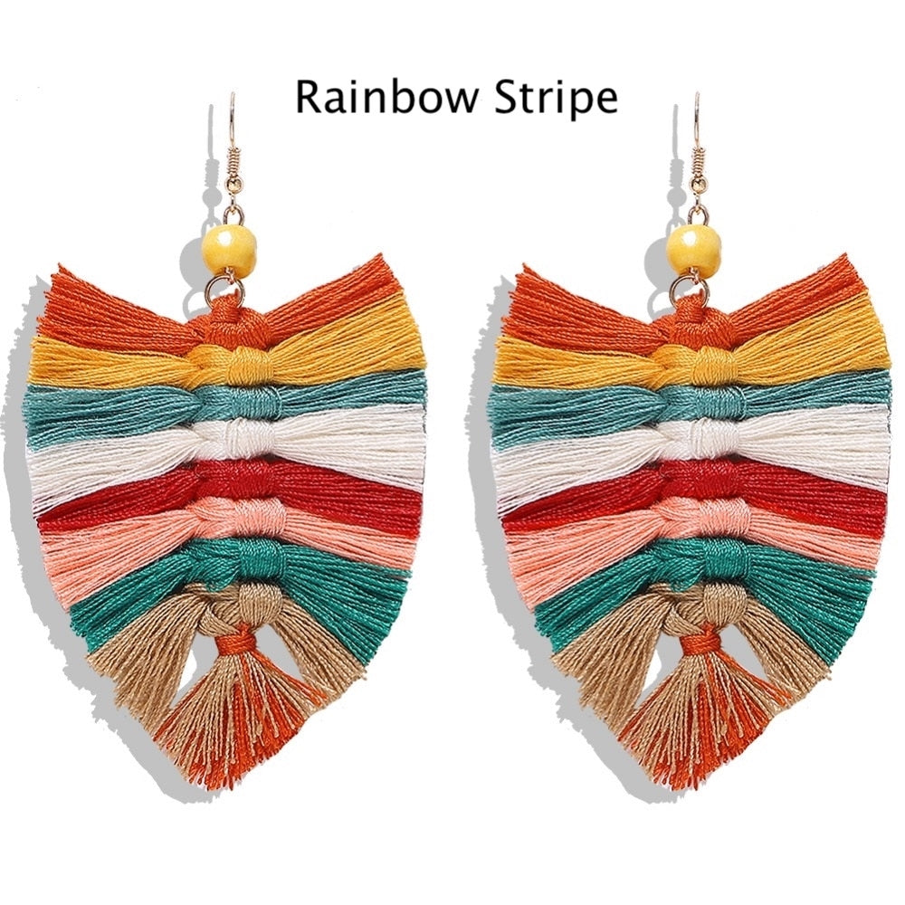 Fall Fringe Hang Earrings