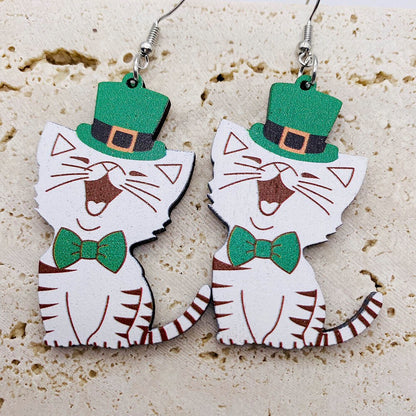 Assorted St. Patrick's Day Hanging Earrings- Dogs! Cats! Rainbows! Shamrocks!