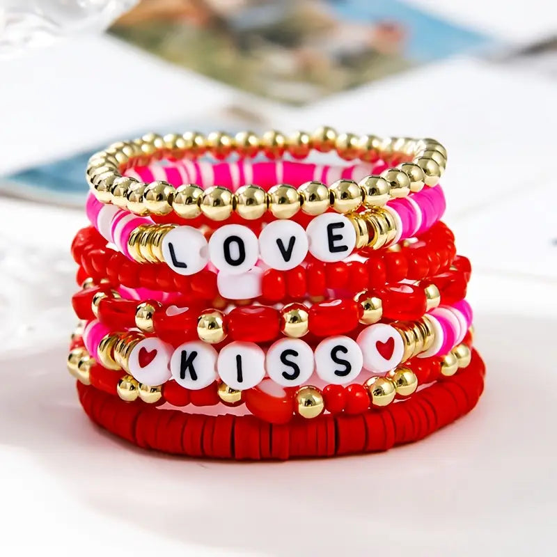 ❤️7 Piece LOVE Valentine's Day Bracelet Sets