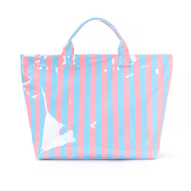 Summer Stripe Blue and Pink Trendy Bag