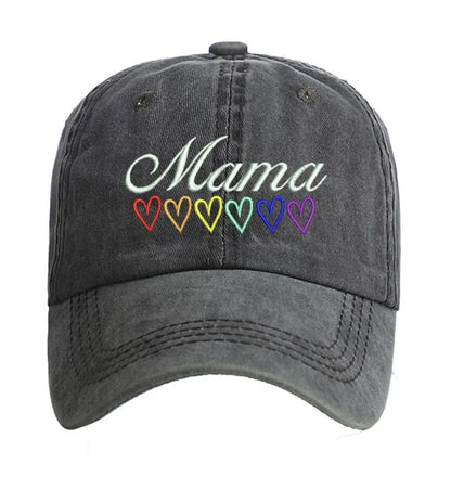 Mama Rainbow Heart Hats ( click for all colors)