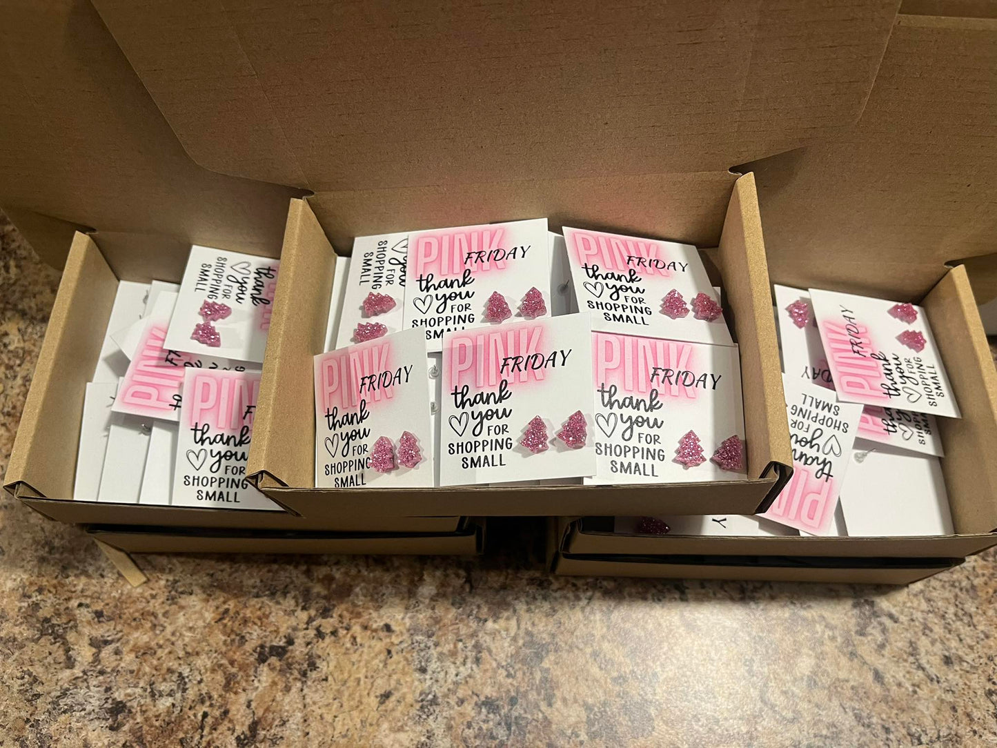 Pink Friday Stud Earrings