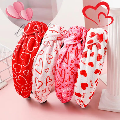 Pack of 4 Valentine's Day Headbands