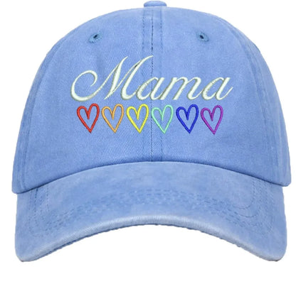 Mama Rainbow Heart Hats ( click for all colors)