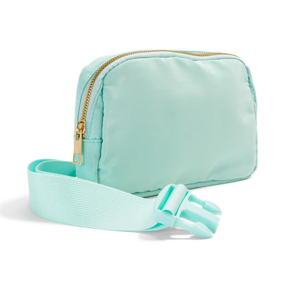 Mint Crazy Neon Cross Body Nylon Belt Bag
