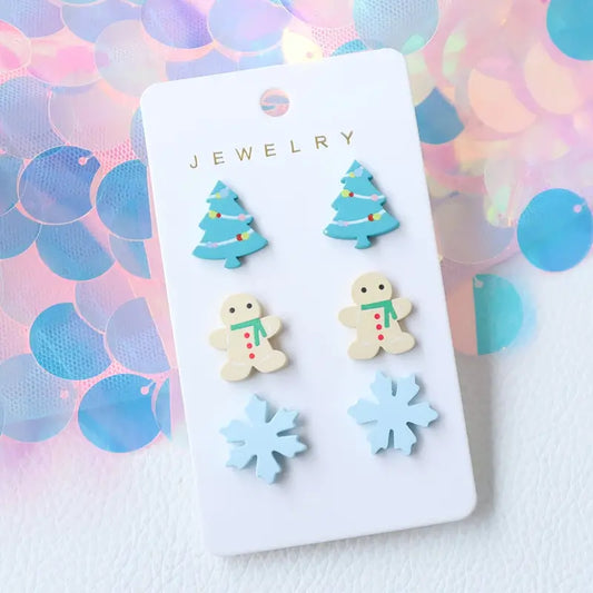 ❄️Winter Wonderland Earrings Studs Set