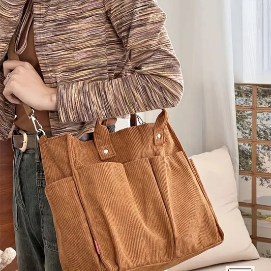 Fall Corduroy Tote Bags PRE ORDER 10 Days to Ship