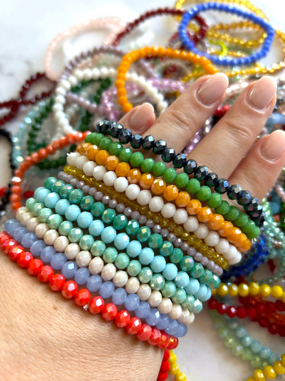 🩷BOHO Crystal Beaded Summer Stretchy Bracelets