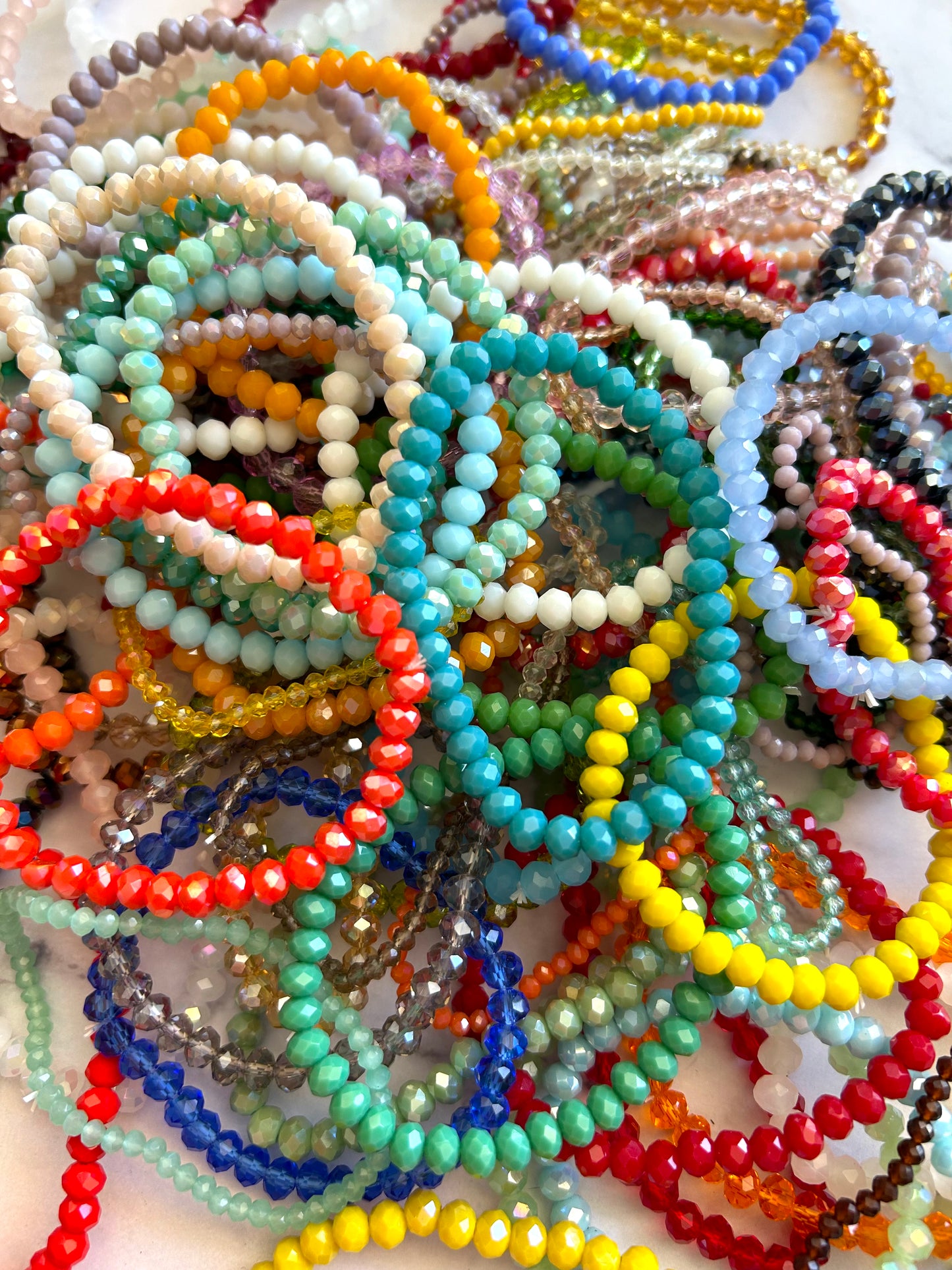 🩷BOHO Crystal Beaded Summer Stretchy Bracelets