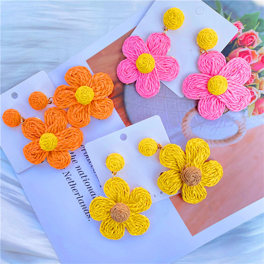 Sweet Summer Flower Hang Earrings
