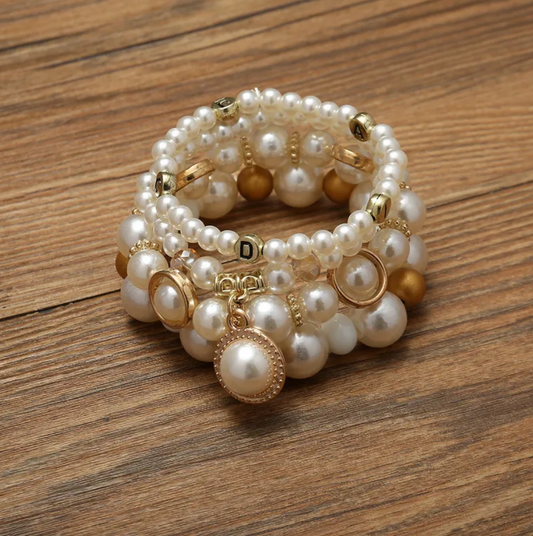 Stretchy Pearl Bracelet Set