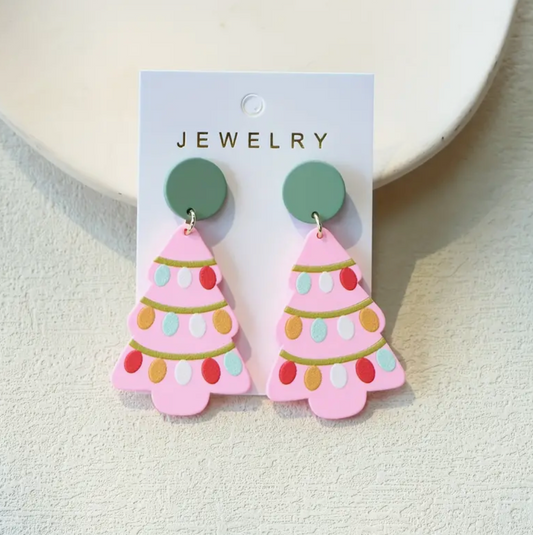 Palm Beach Holiday Tree Earrings