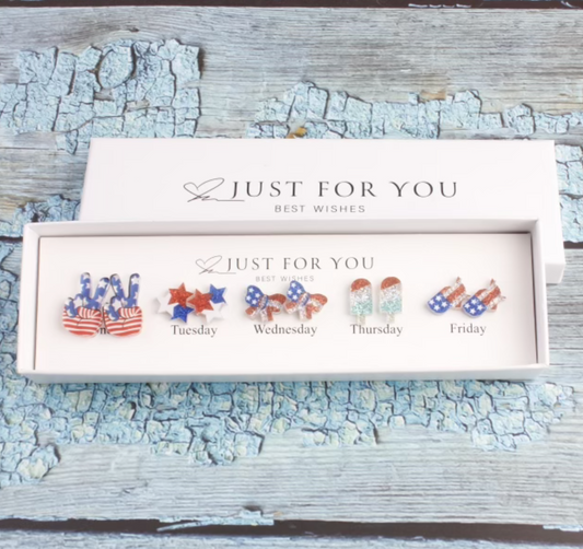 Fun Times Patriotic Earring Boxes