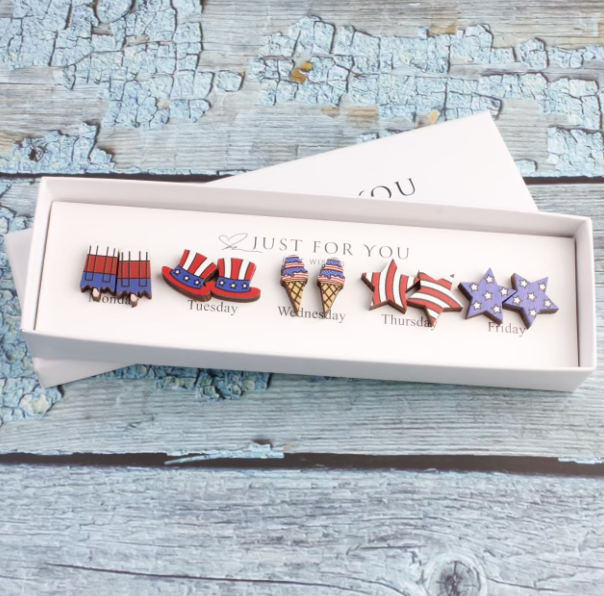 All the Stars Patriotic Earring Boxes PRE ORDER