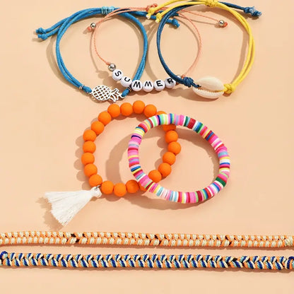 🌼Boho 7 Piece Summer Bracelet Set