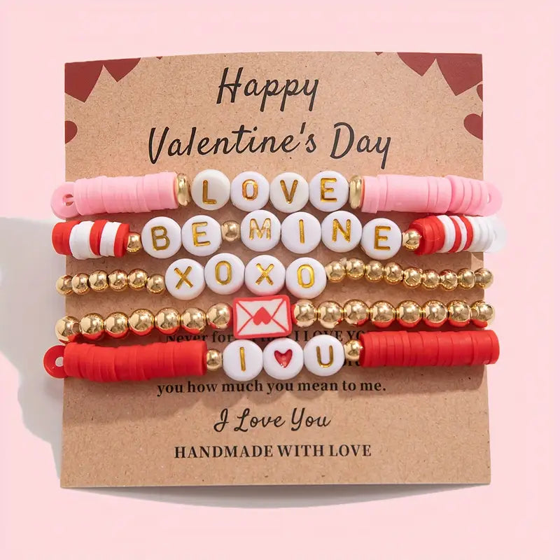 Be Mine Valentines Day Bracelet Set