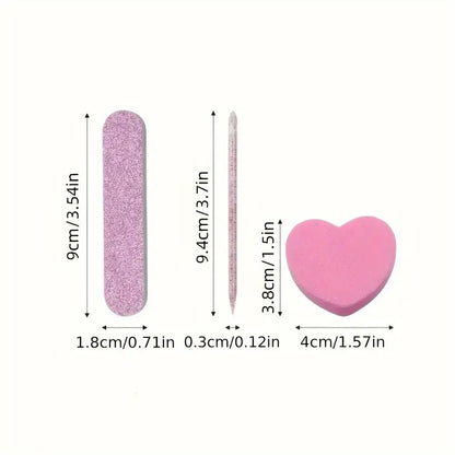 Pink Valentines Day Nail Kit