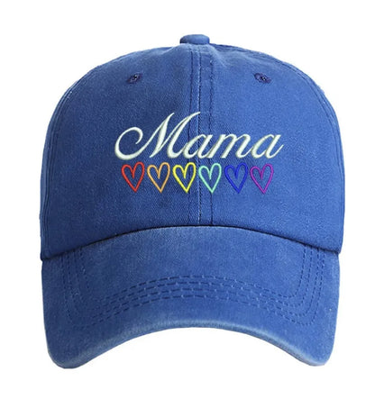 Mama Rainbow Heart Hats ( click for all colors)