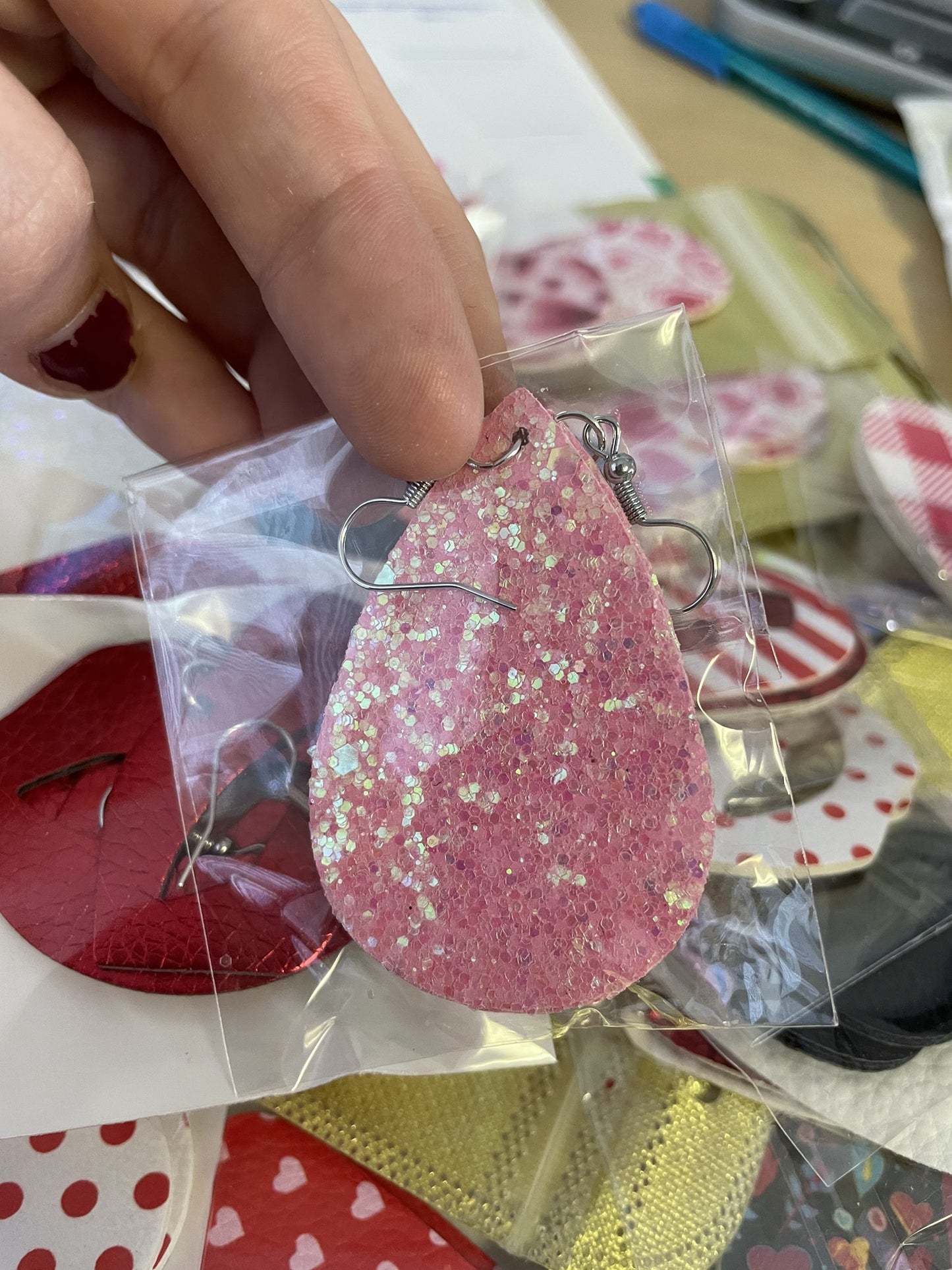 Grab Bag of Valentines Leather Earrings