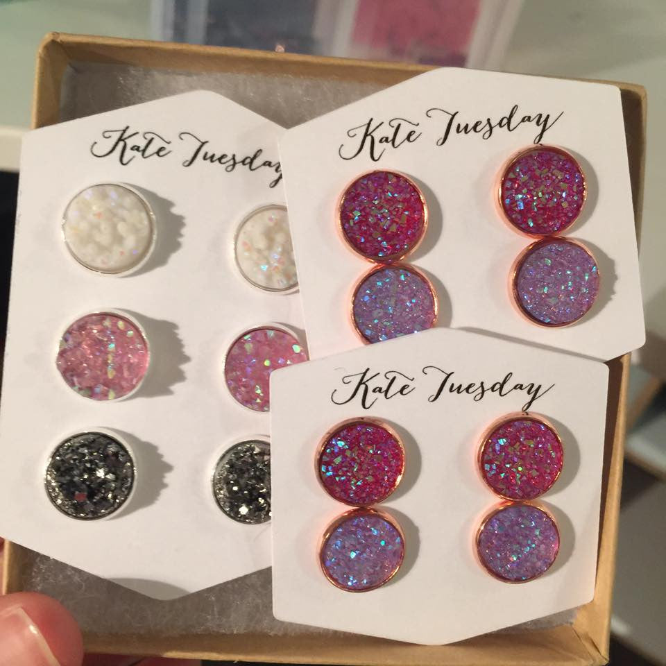 Druzy Double and Triples Earrings Box