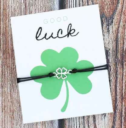 Good Luck St Patricks Day Bracelet On Card