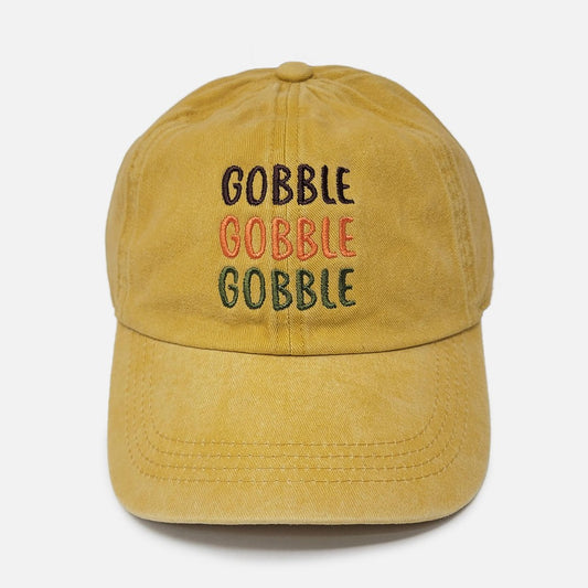 Golden Gobble Gobble Baseball Hat