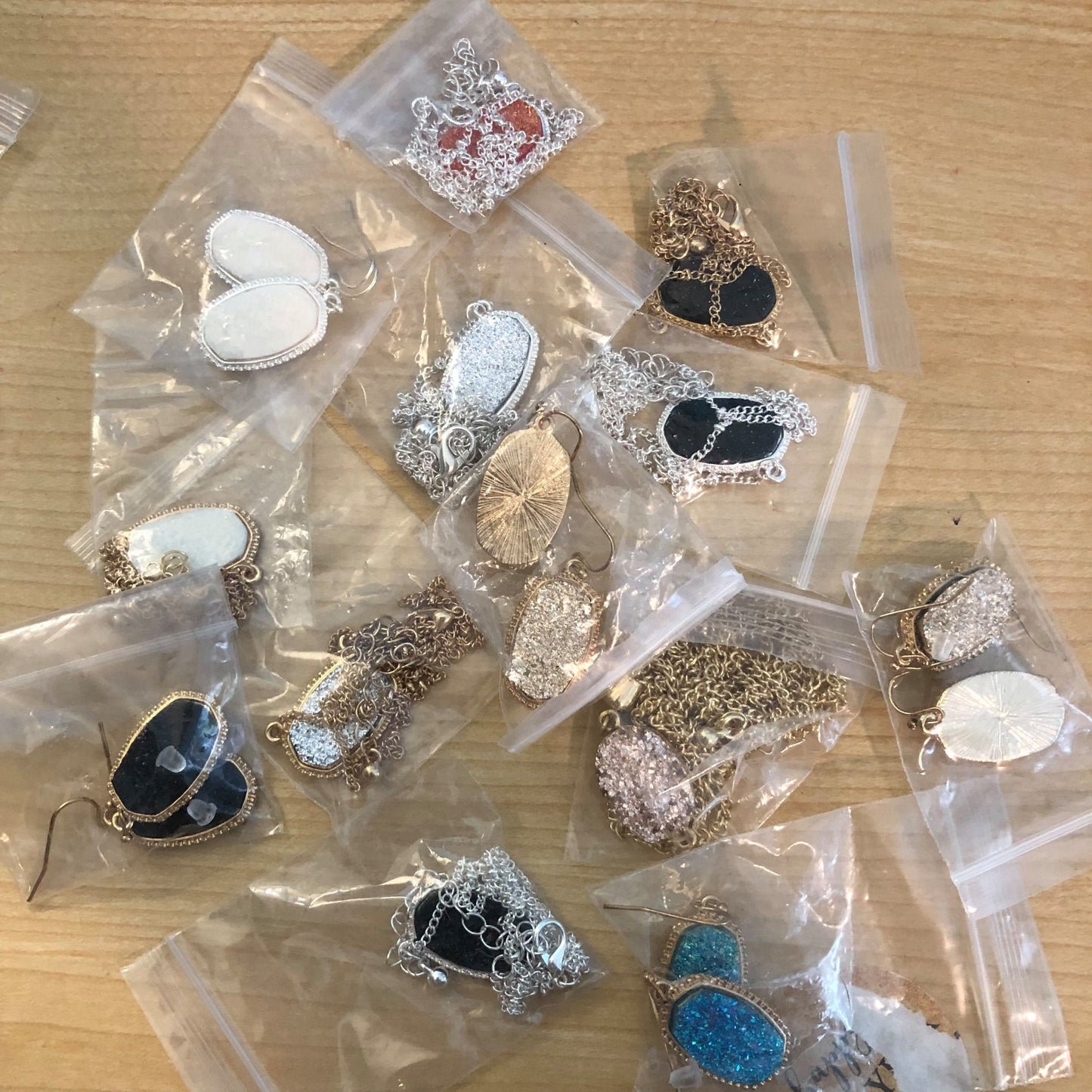 Grab Bag of Druzy Necklaces and Earrings